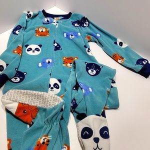 Carter 4t one piece pajamas with feet